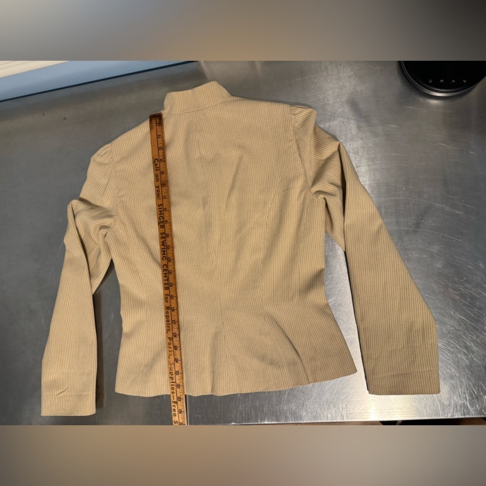 Lauren Ralph Lauren - vintage linen pinstripe blazer jacket - Picture 6 of 11